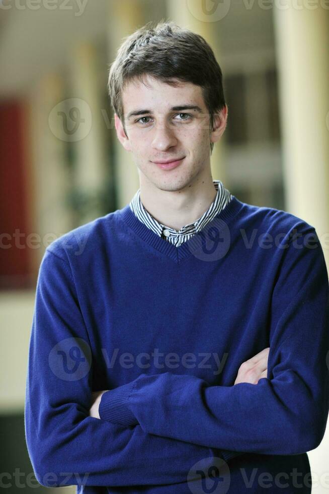 student male portrait at campus photo