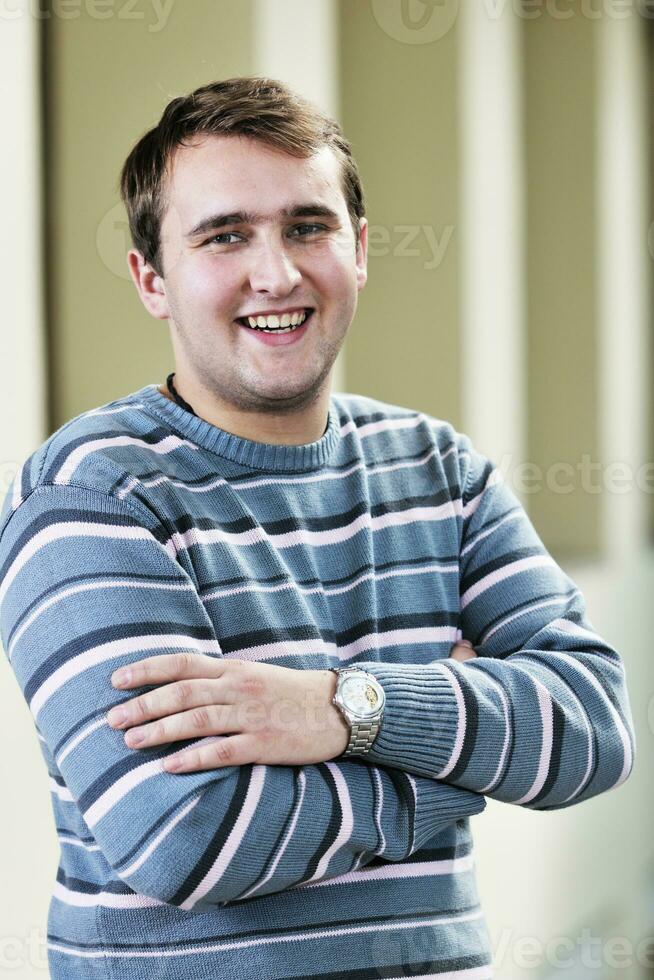 student male portrait at campus photo