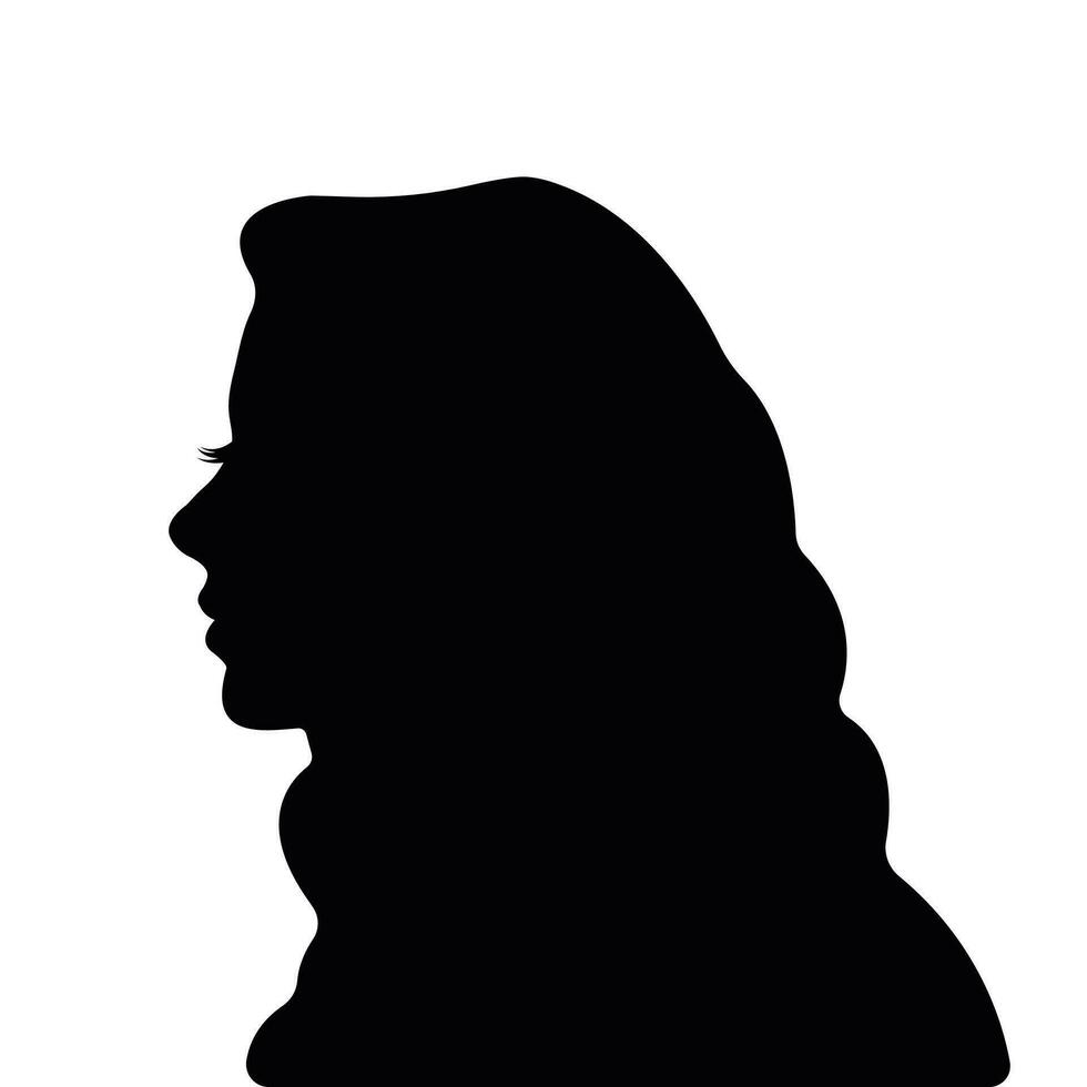 Silhouette of beautiful profile of female head concept beauty and fashion  Stock Photo by ©fantom_rd 173922990