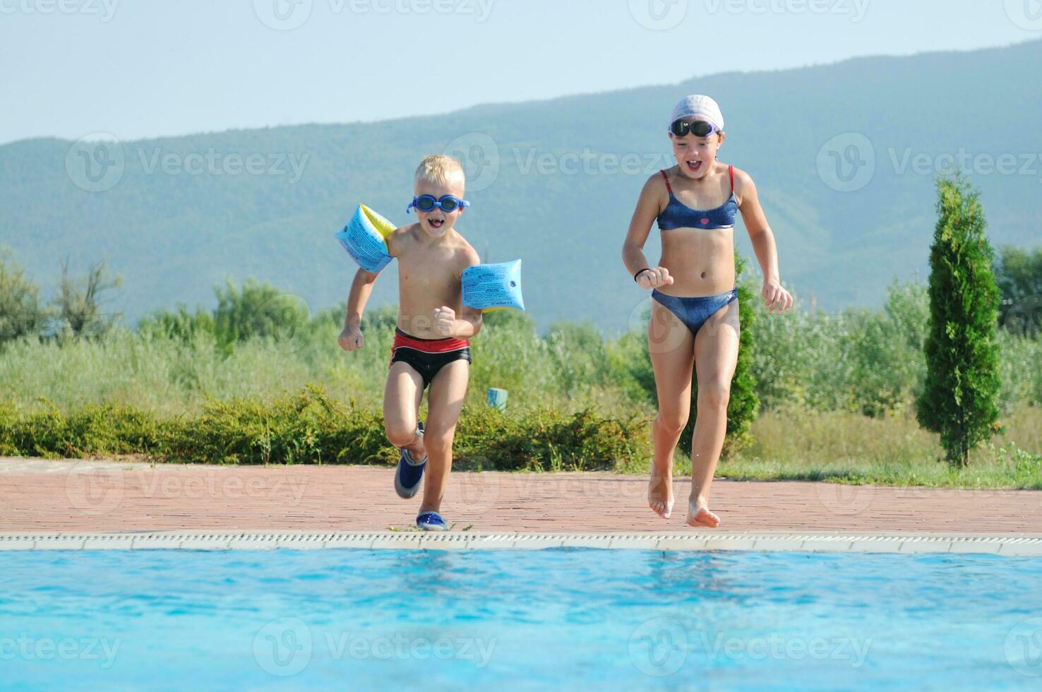 swimming pool fun photo