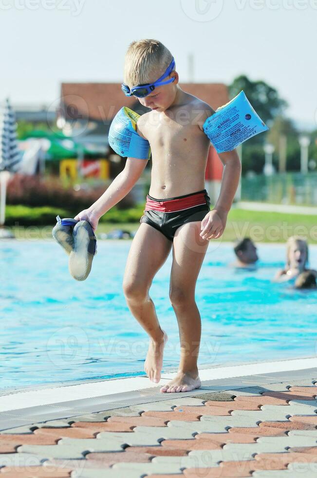 swimming pool fun photo