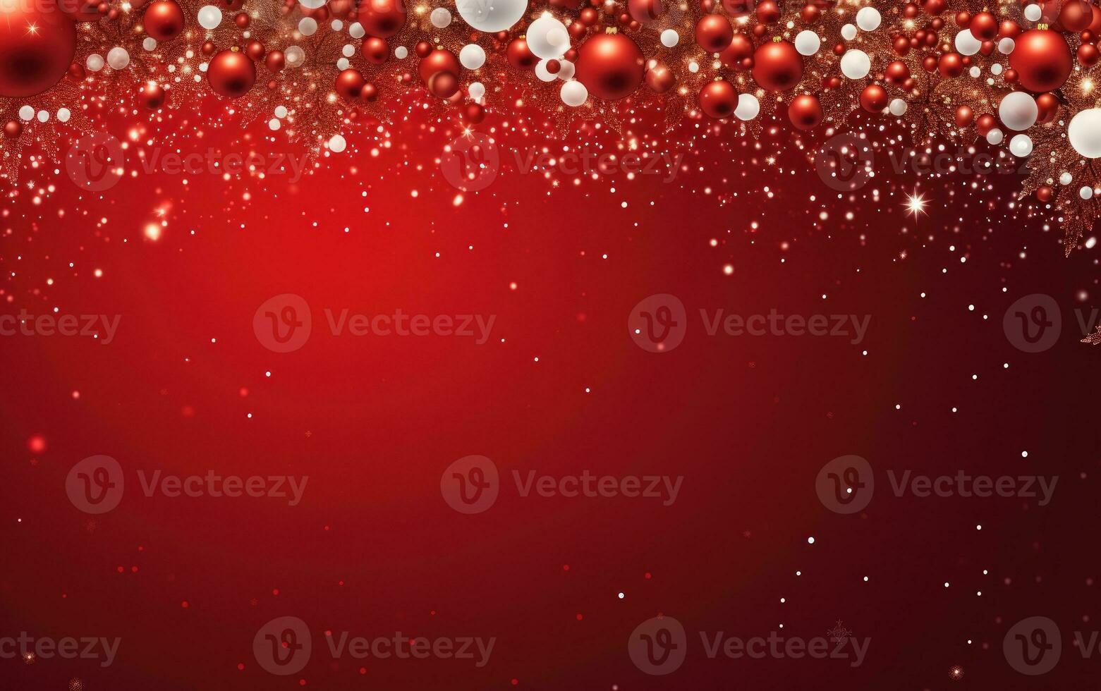 White snowflakes on the red background with free space for your wishes. Modern Christmas holiday card. Merry Christmas photo