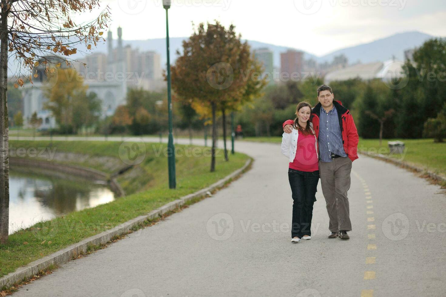 happy couple outdoor photo