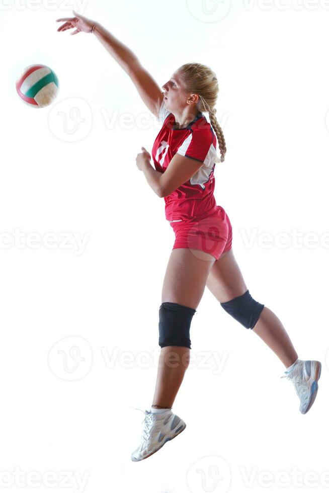 gir playing volleyball photo