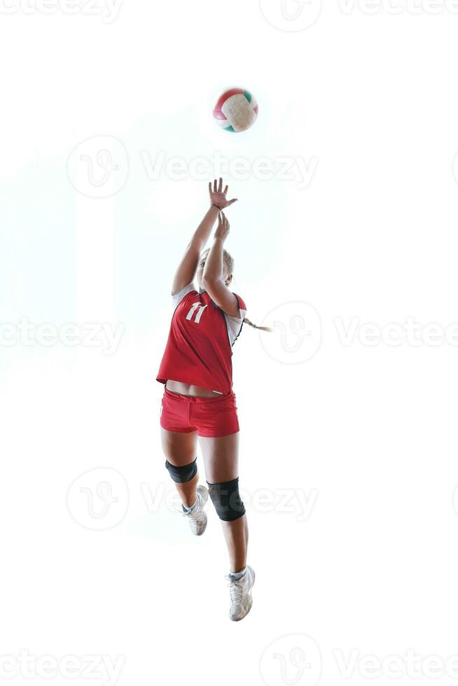 gir playing volleyball photo