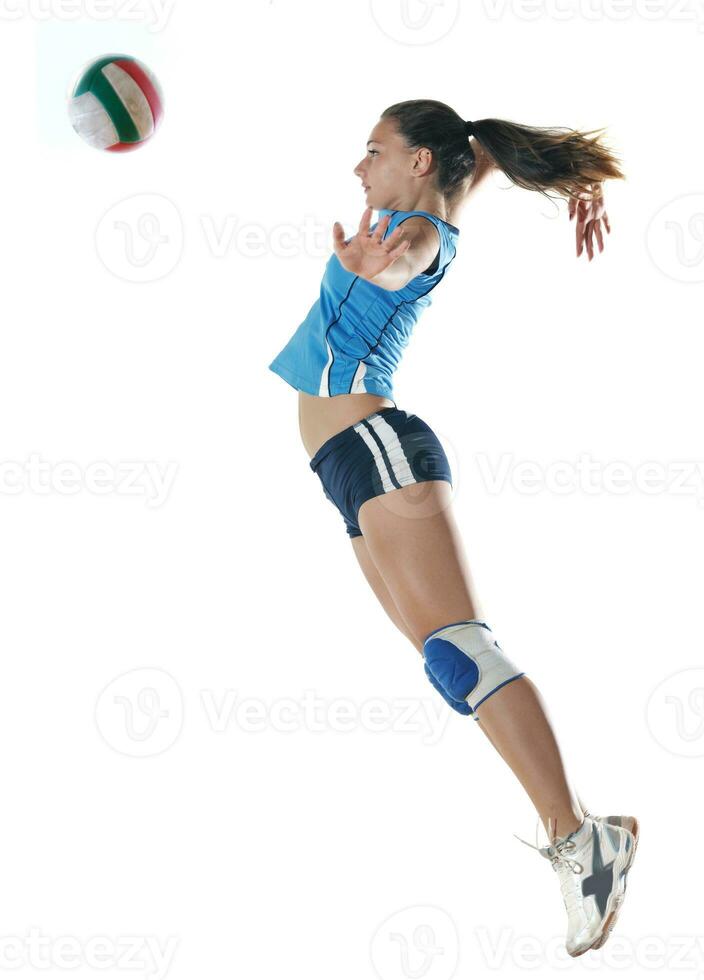 gir playing volleyball photo