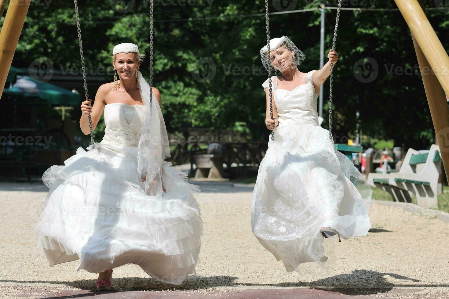 beautiful bride outdoor photo