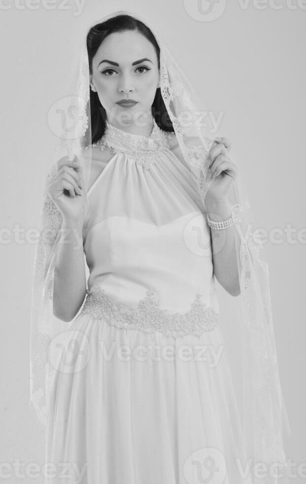 beautiful bride pin up photo