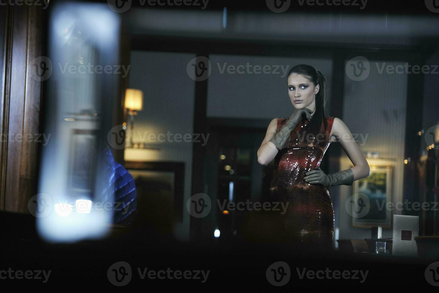 woman nightlife fashion photo