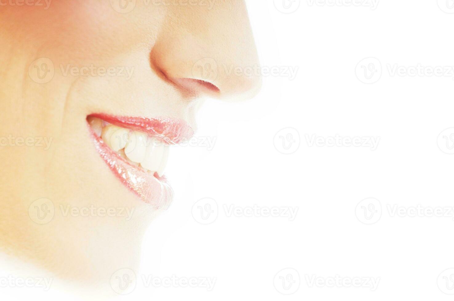 healthy white smile photo