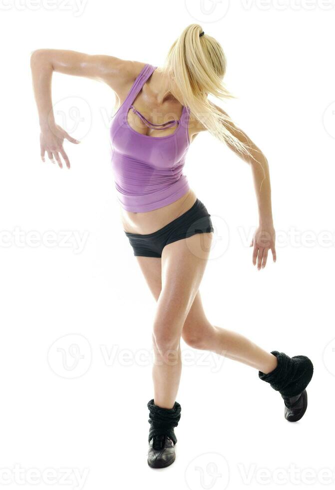 woman fitness isolated photo