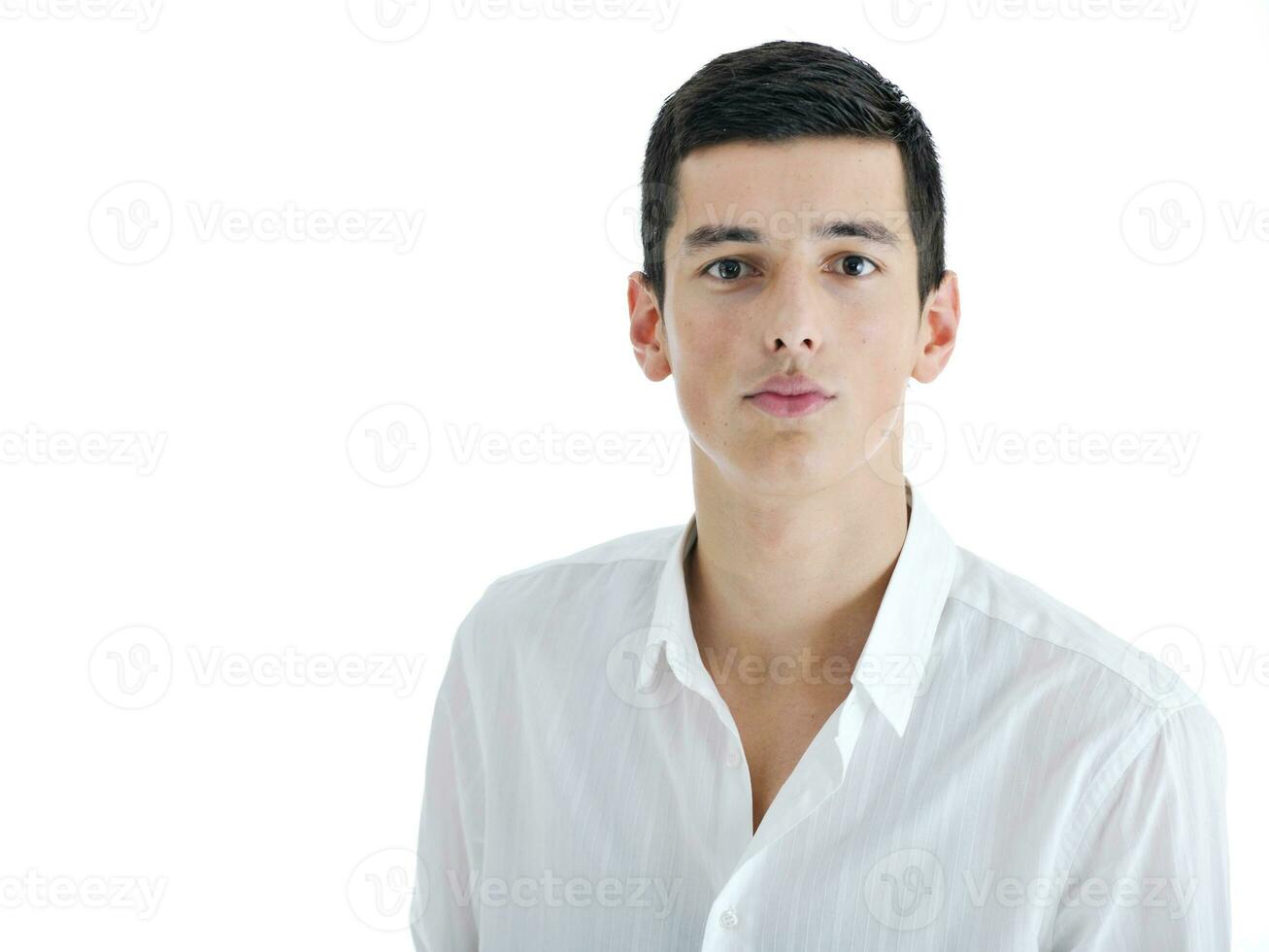 one young businessman isolated photo