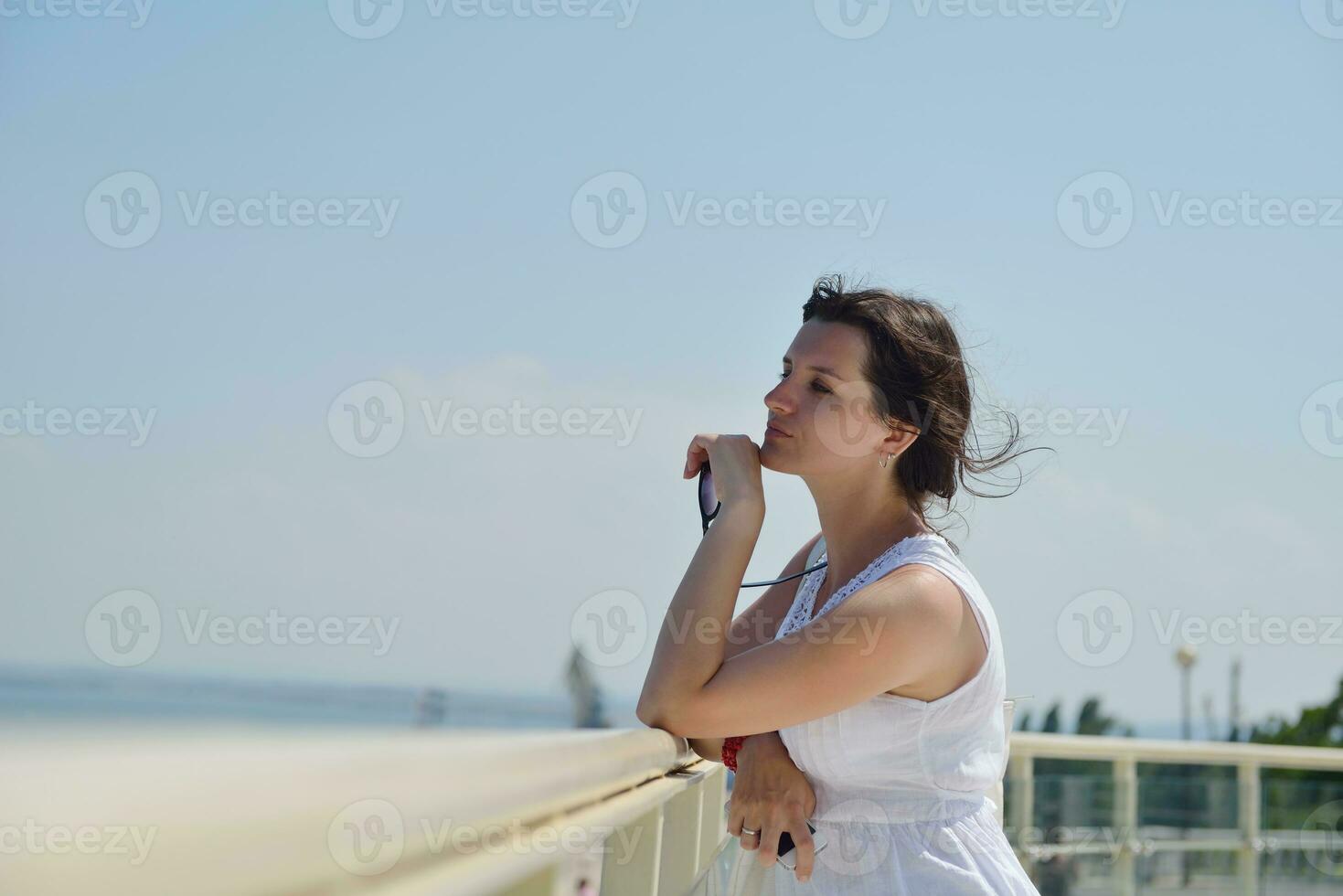 happy woman outdoor photo