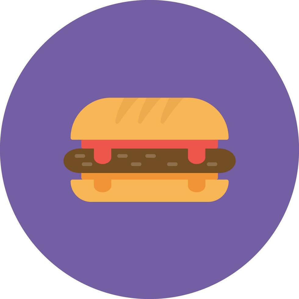 Deli Style Sandwich Vector Icon