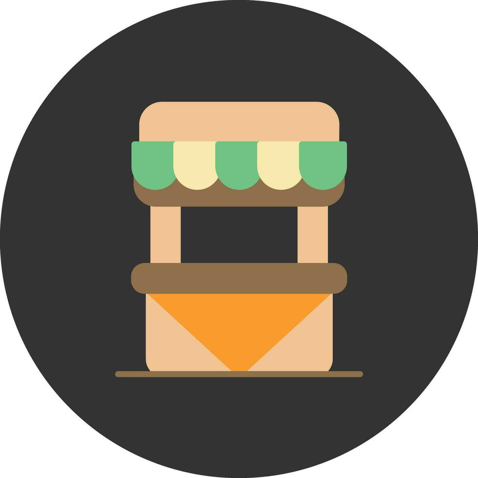 Street Market Vector Icon