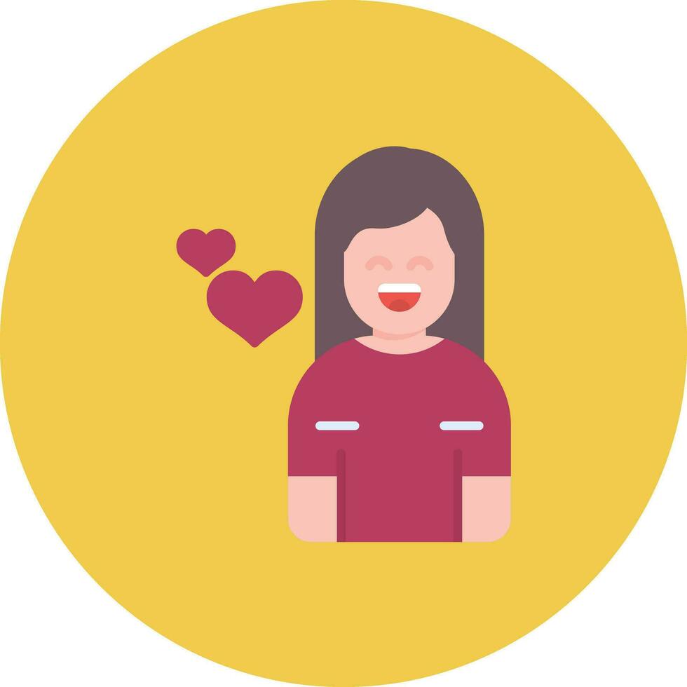 Happy Woman Vector Icon