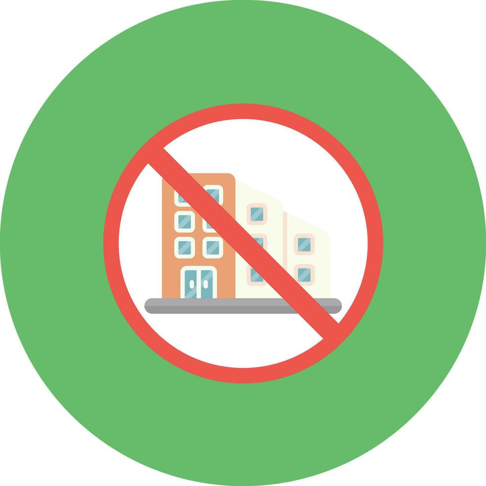 No Commute Vector Icon