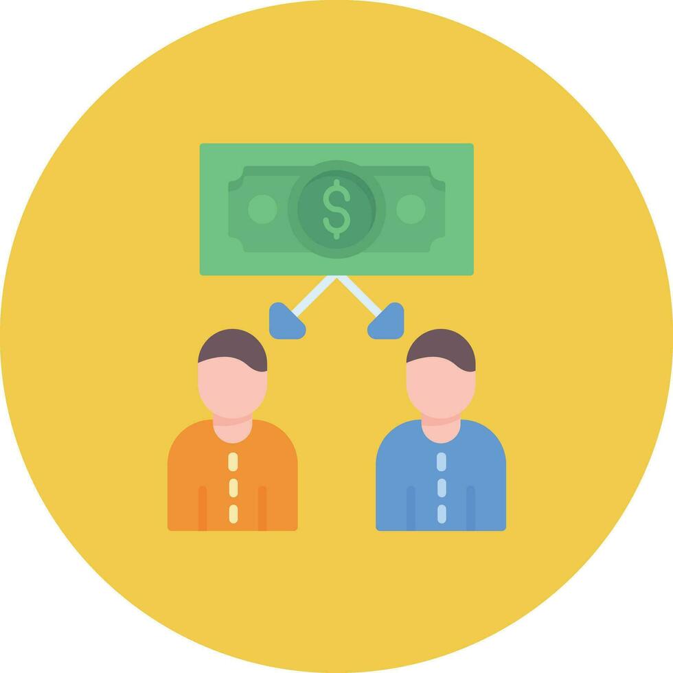 Peer to Peer Lending Vector Icon