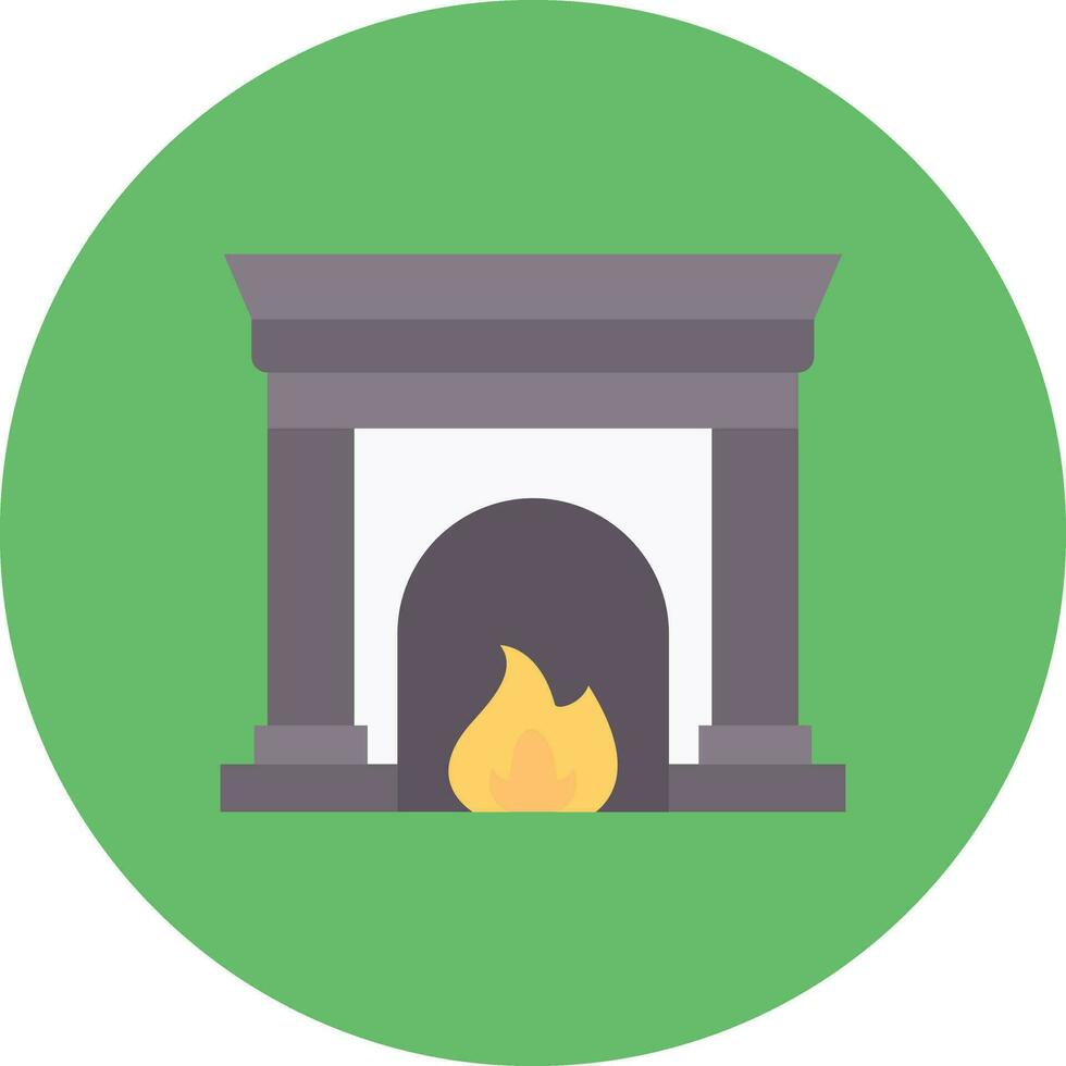 Fireplace Vector Icon