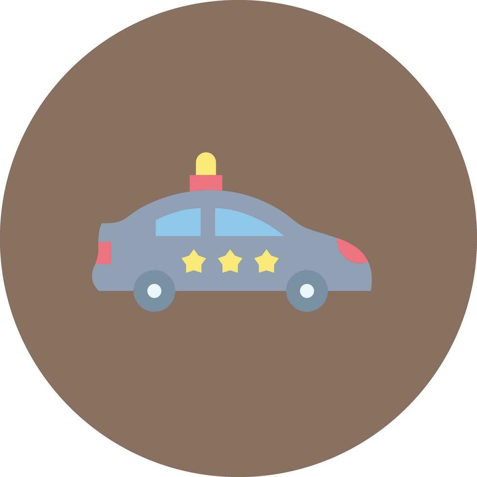 icono de vector de coche de policía