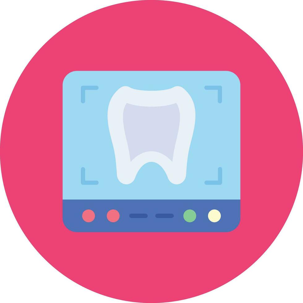 Tooth Xray Vector Icon