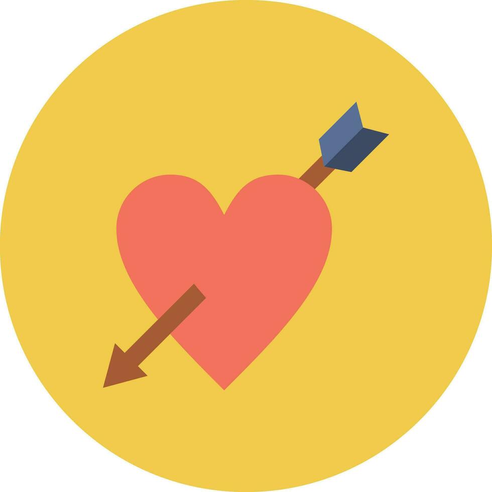 icono de vector de flecha de corazón