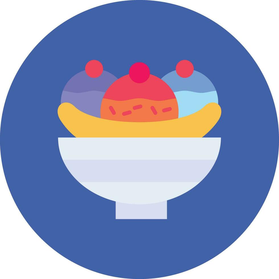 Banana Split Vector Icon