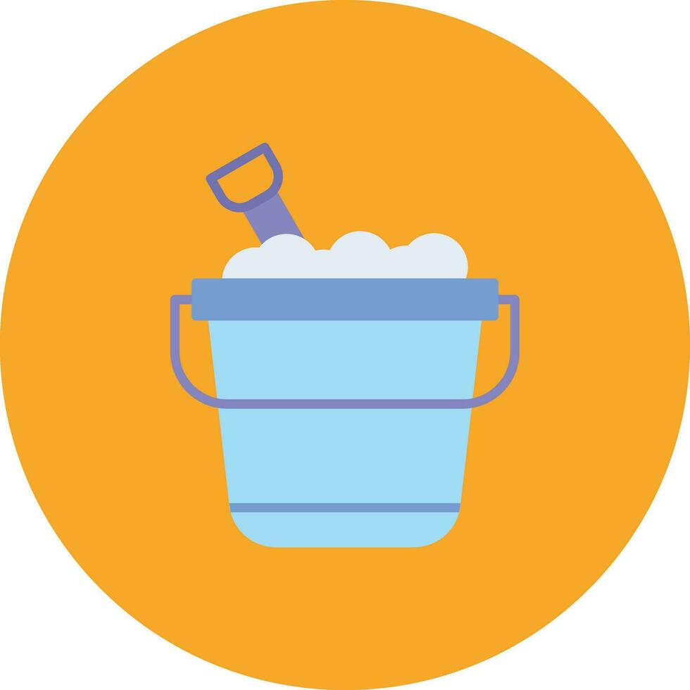 Sand Bucket Vector Icon