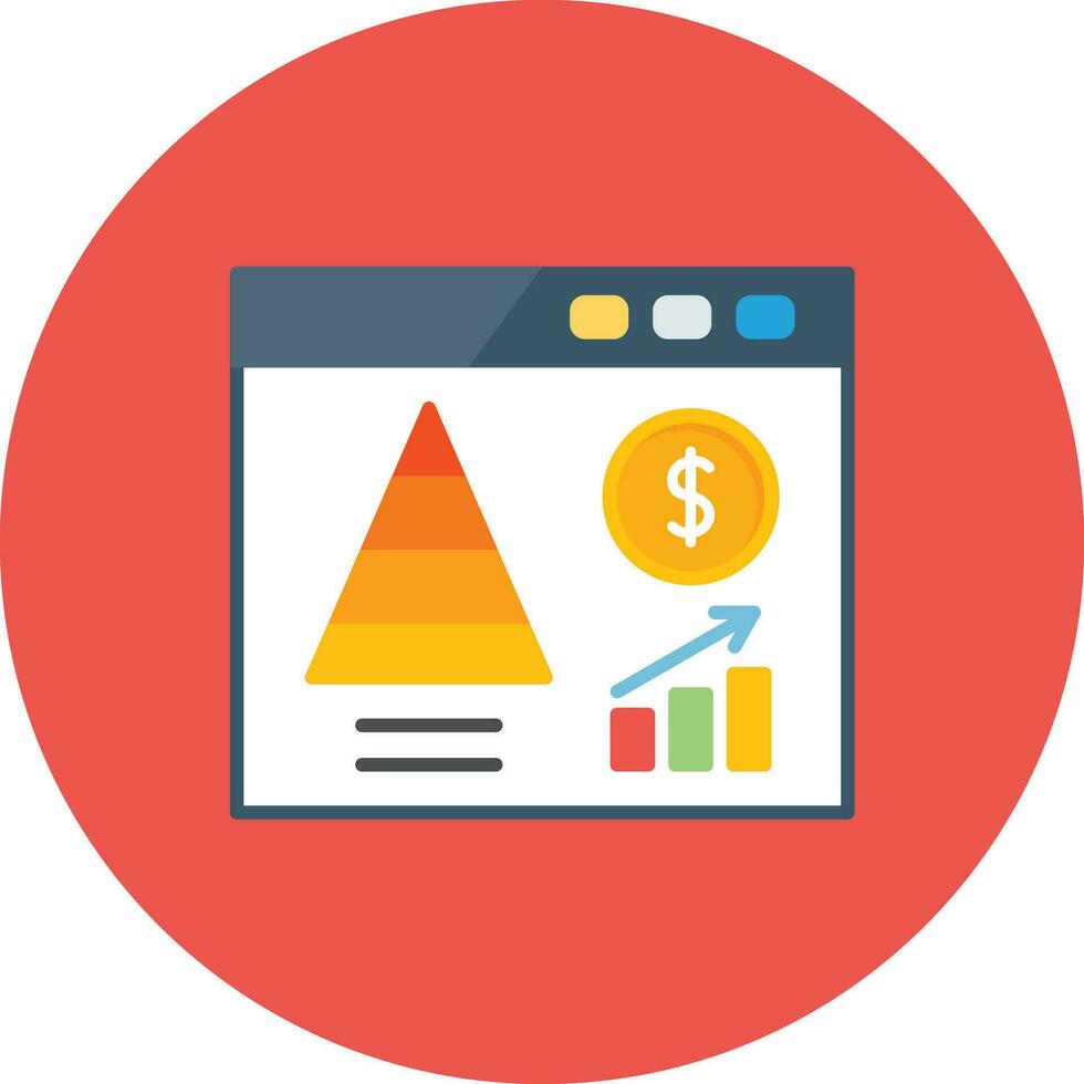 Website Pyramid Vector Icon