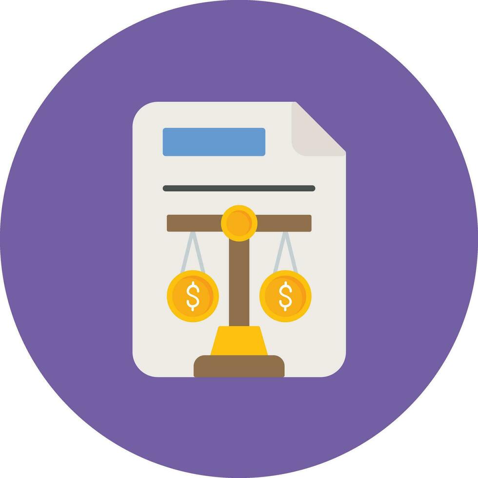 Balance Sheet Vector Icon
