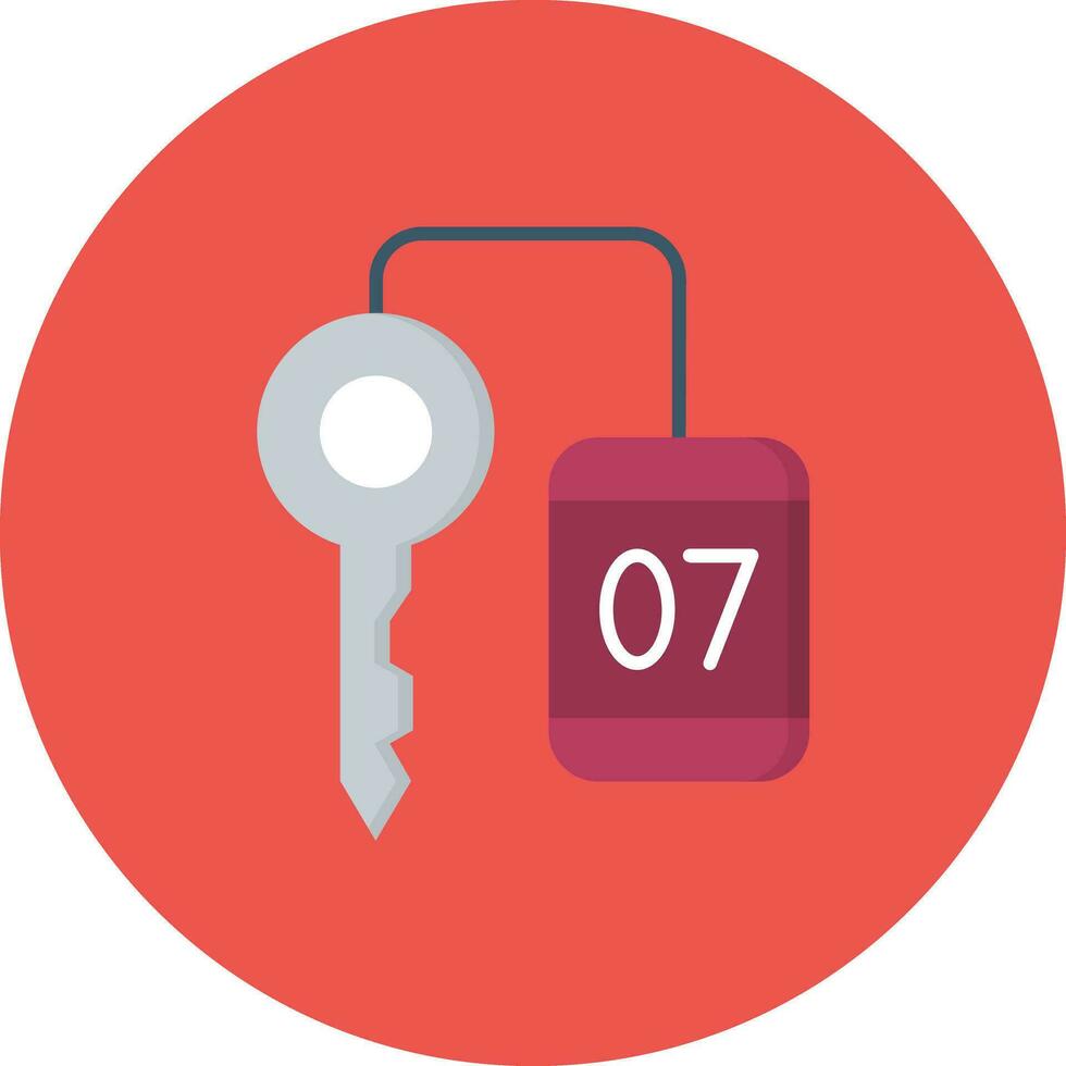 Room Key Vector Icon