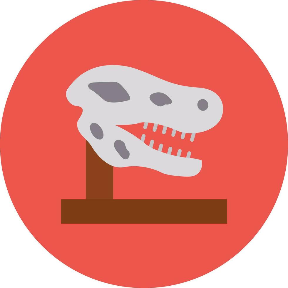 Dinosaur Fossil Vector Icon