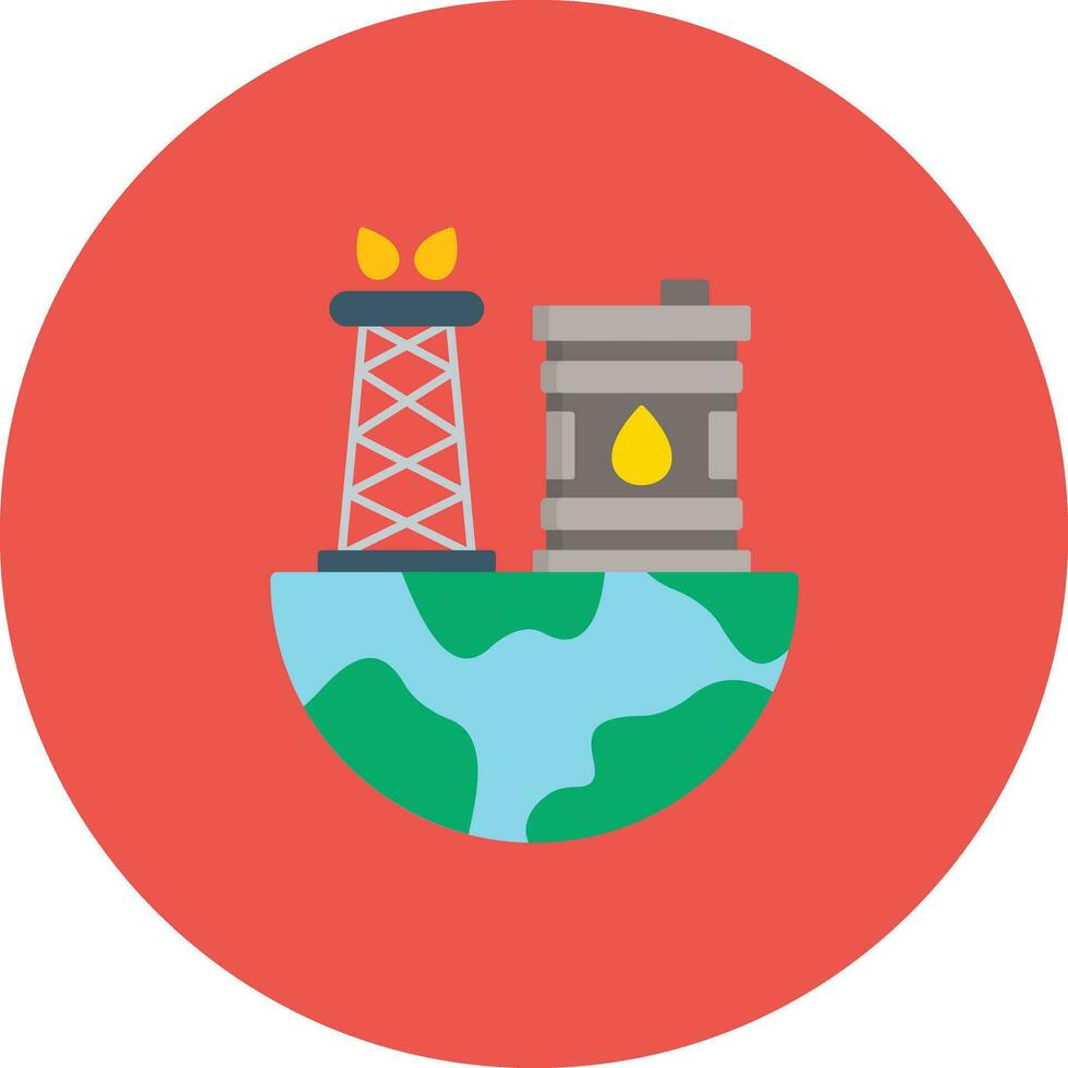 Oil Exploration Vector Icon