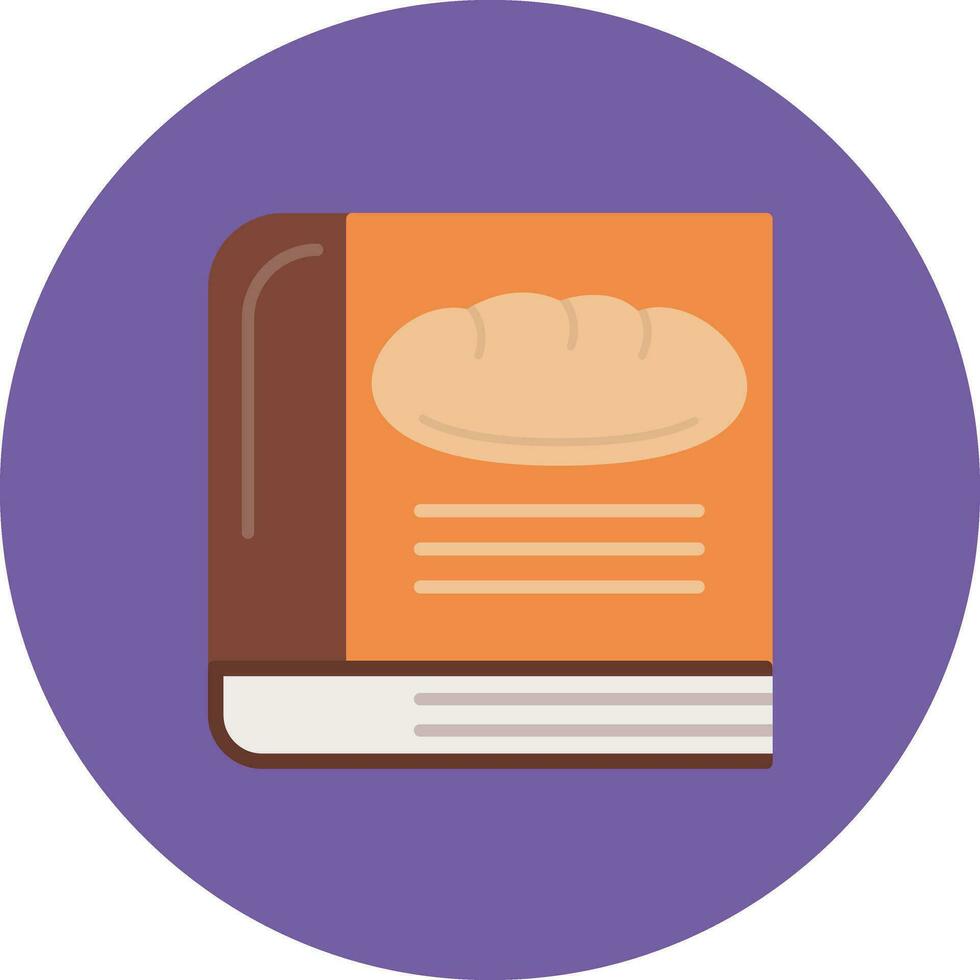 icono de vector de libro de recetas