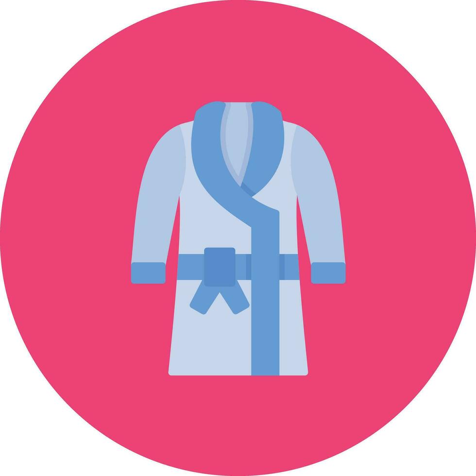 Bath Robe Vector Icon