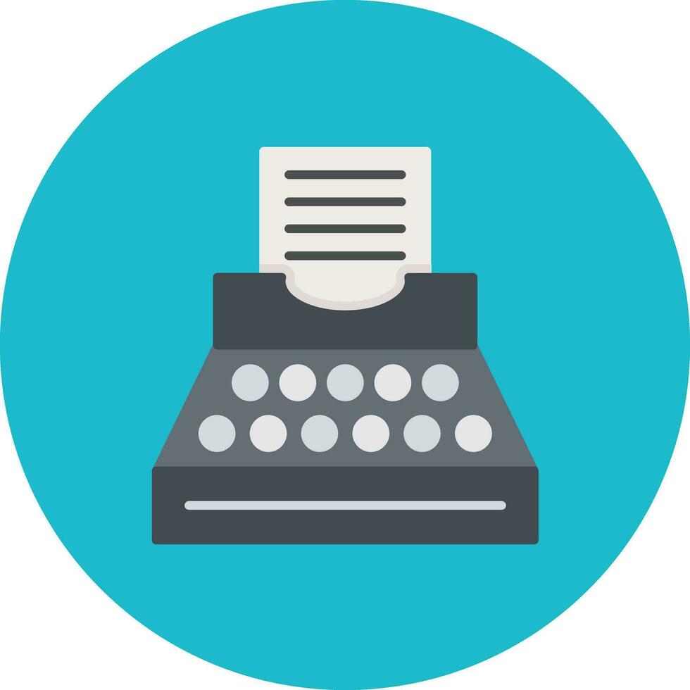 Typewriter Vector Icon