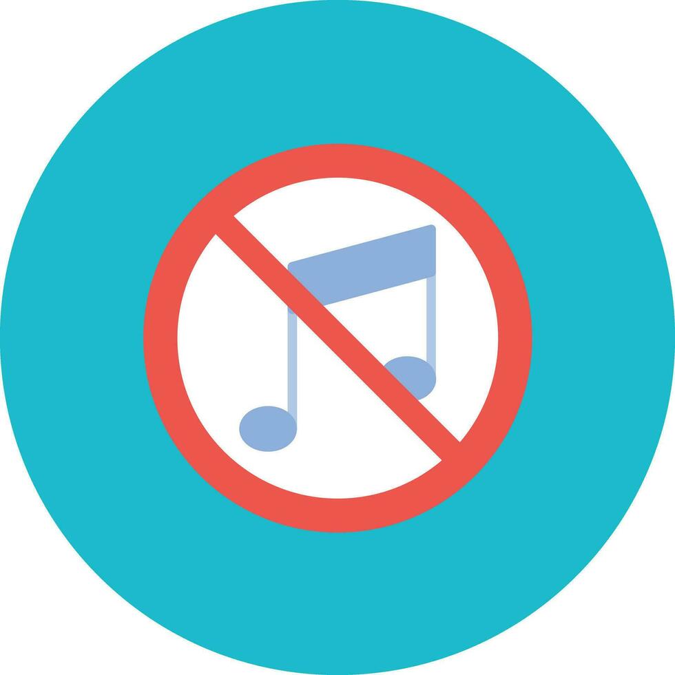 No Music Vector Icon