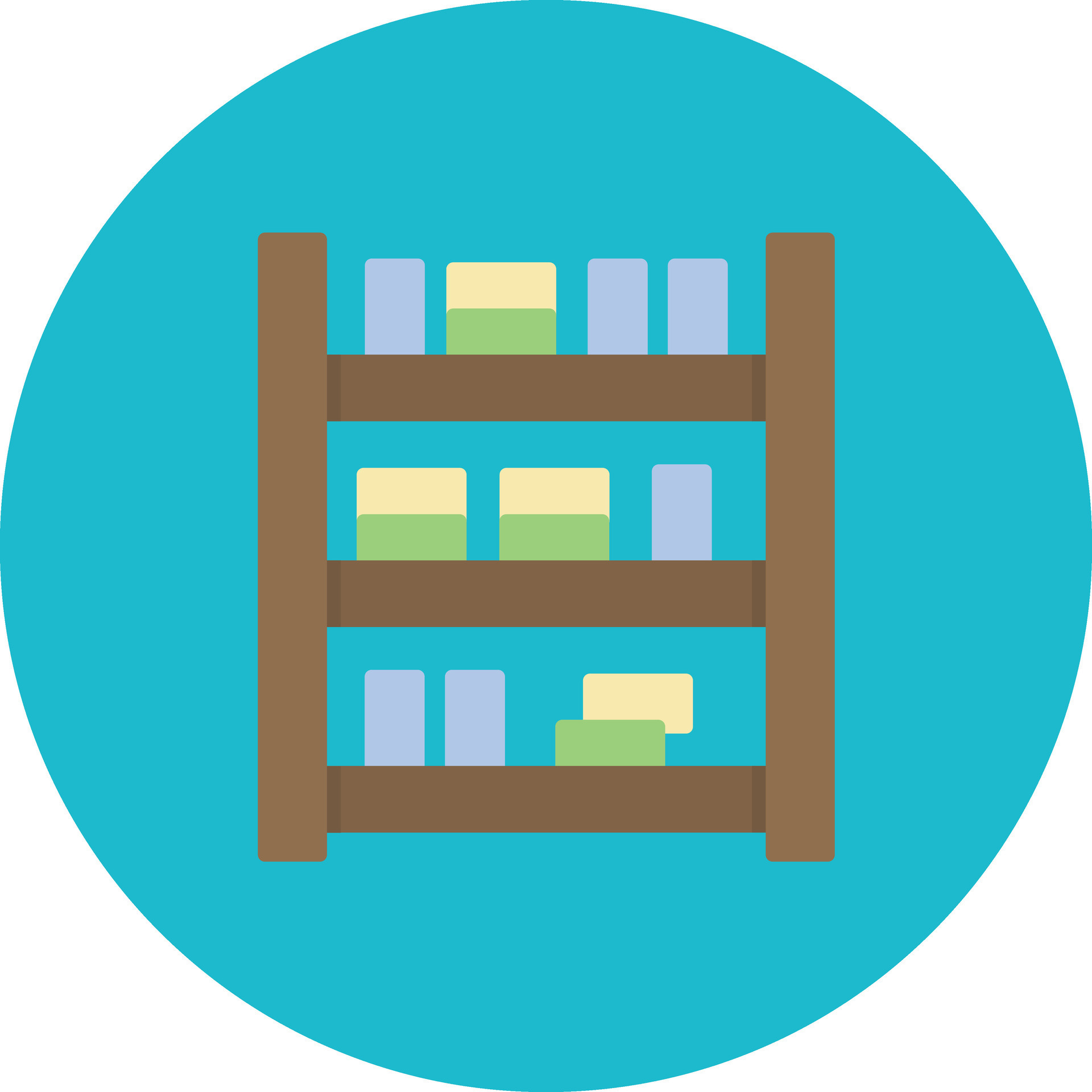 Library Shelves Vector Icon 31065260 Vector Art at Vecteezy