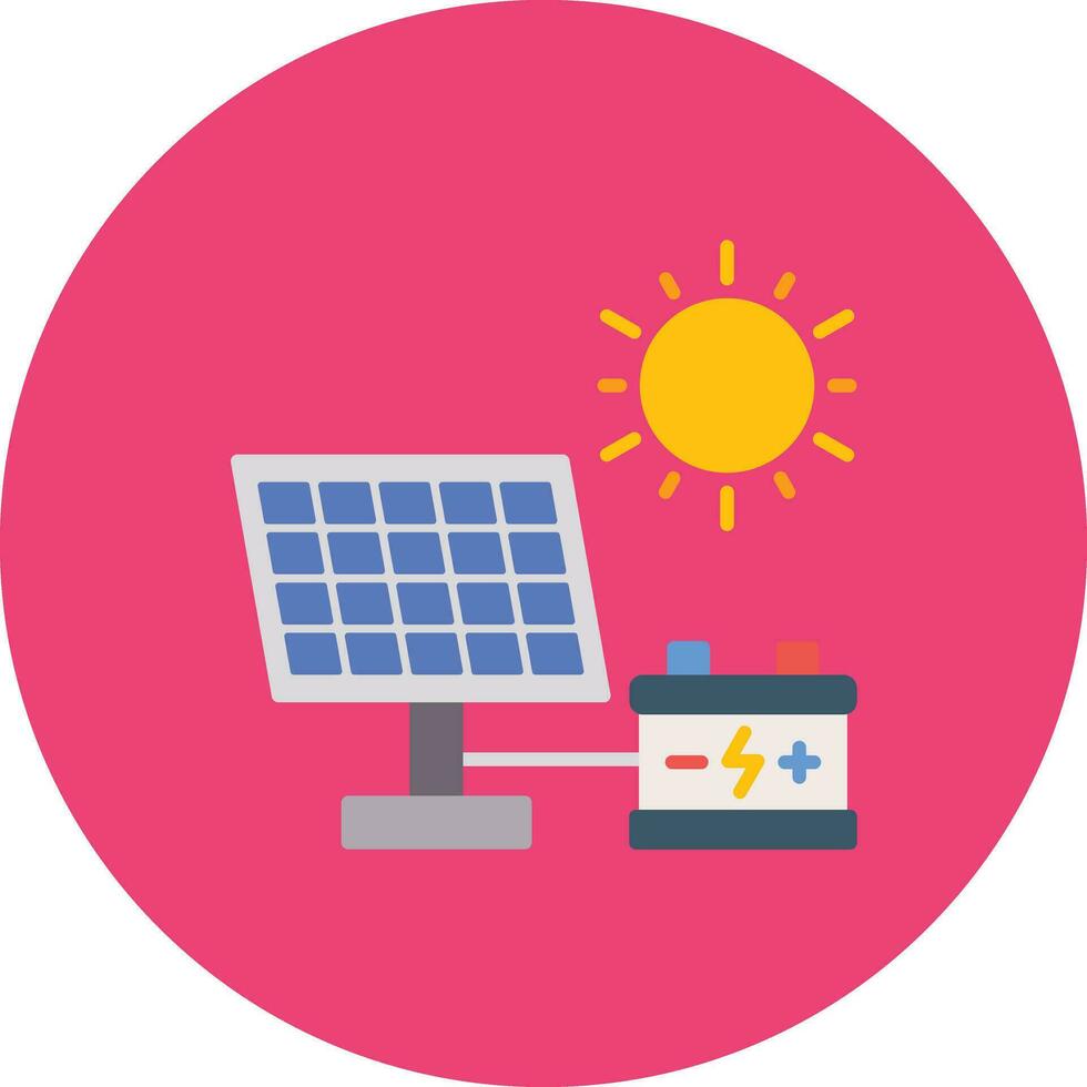 icono de vector de energía solar