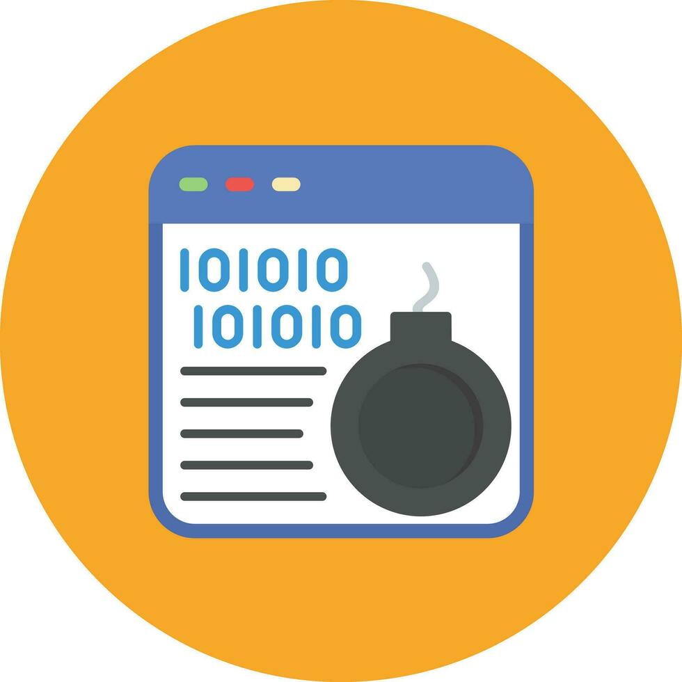 Cyber Bomb Vector Icon
