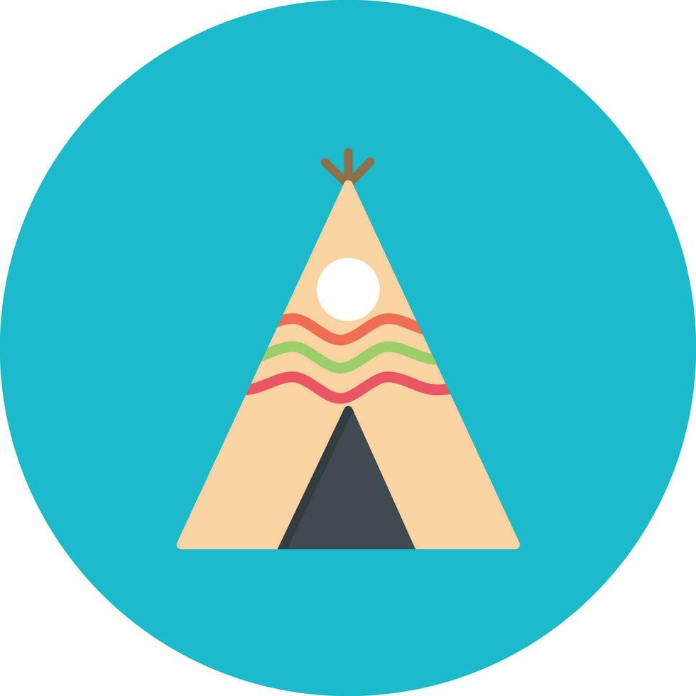 wigwam vector icono