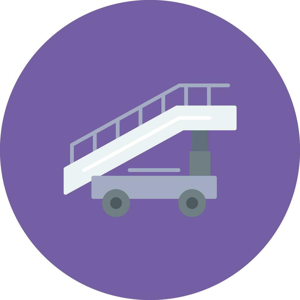 Aircraft Stairs Vector Icon