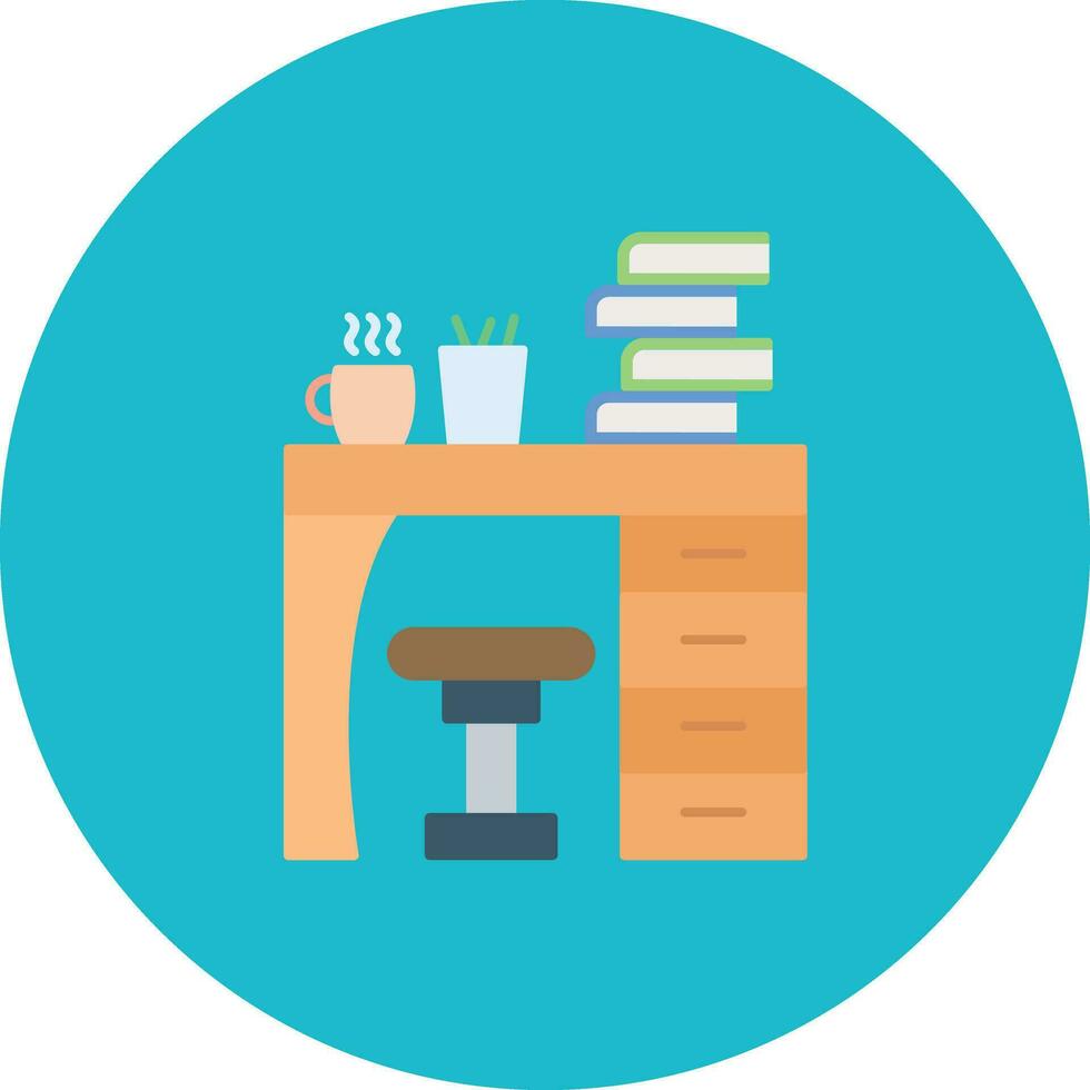 Study Table Vector Icon
