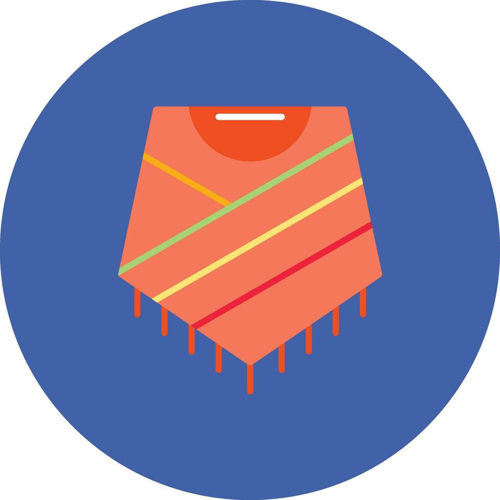 poncho vector icono