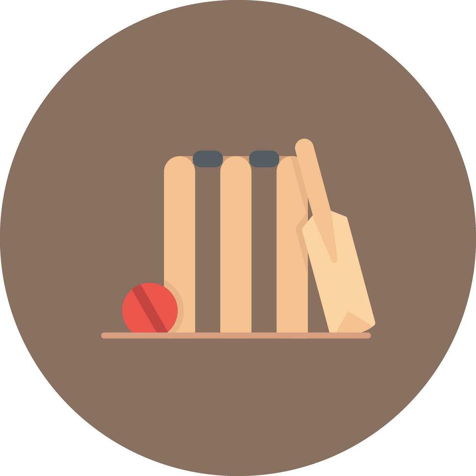 icono de vector de cricket