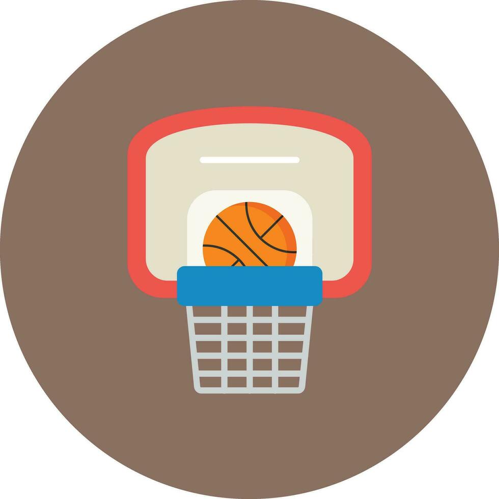 icono de vector de aro de baloncesto