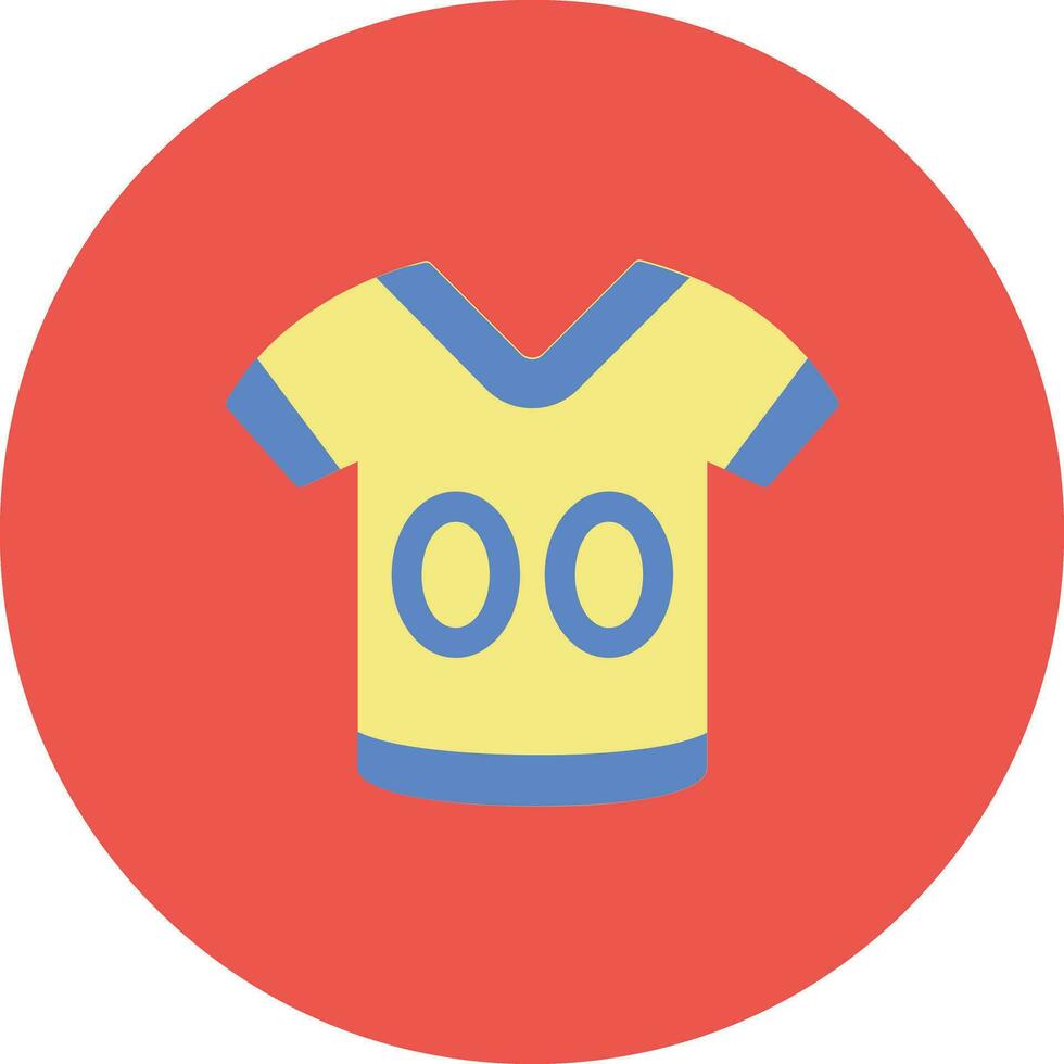 fútbol americano jersey vector icono