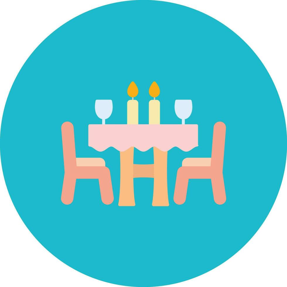 Dinner Table Vector Icon