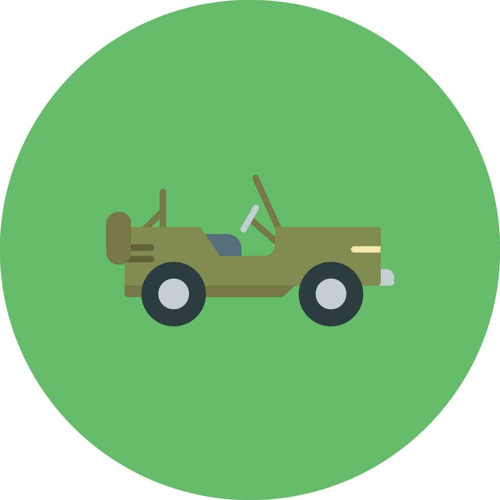 Ejército coche vector icono