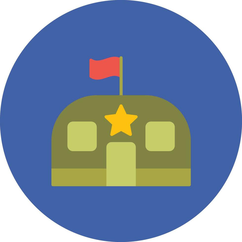 Army Military Base Vector Icon